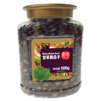 富锦甘草黑瓜子500克